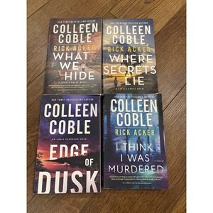 Lot of 4 Colleen Coble Books Paperback Fiction Mystery Romance Christian Book